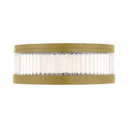 Empra LED Flush Mount Ceiling Light in Gold (23.5-Inch).