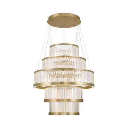 Empra LED Ring Chandelier in Gold (5-Light).