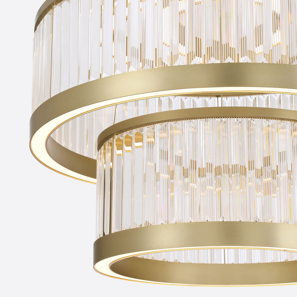 Empra LED Ring Chandelier in Detail.