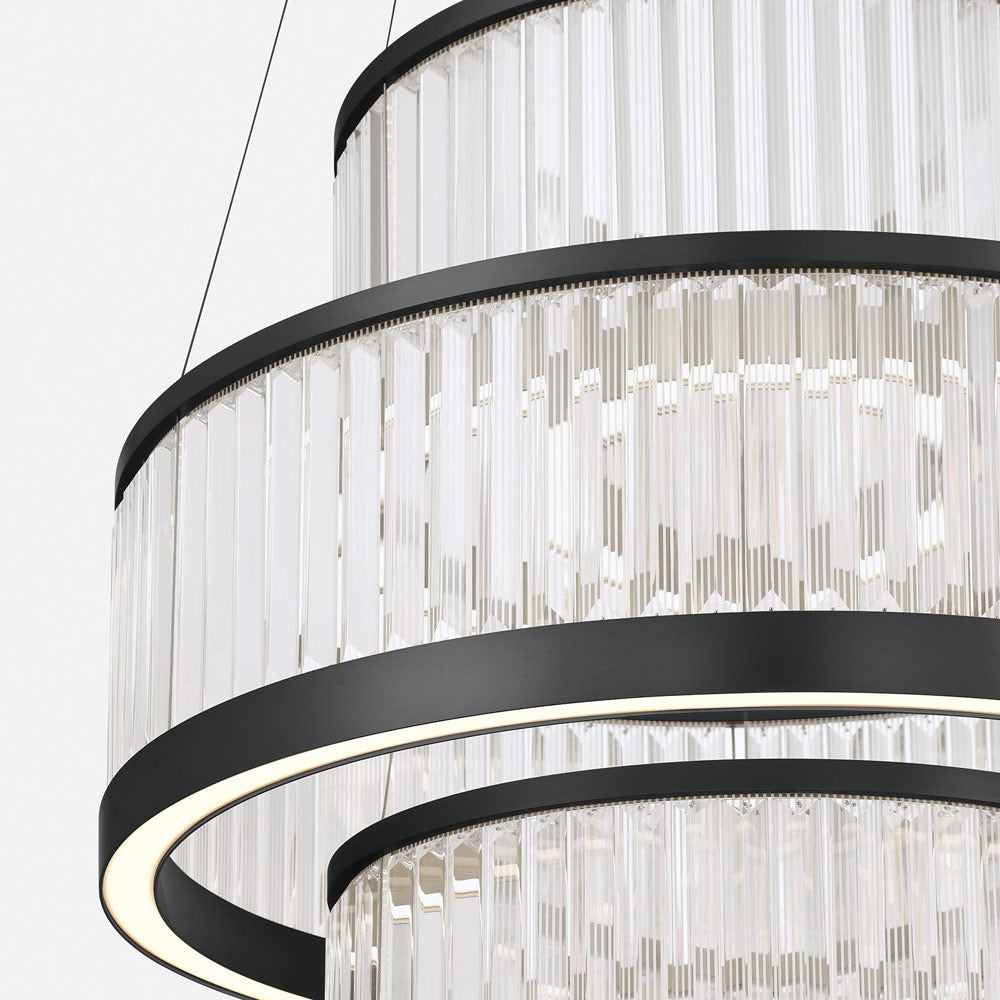 Empra LED Ring Chandelier in Detail.