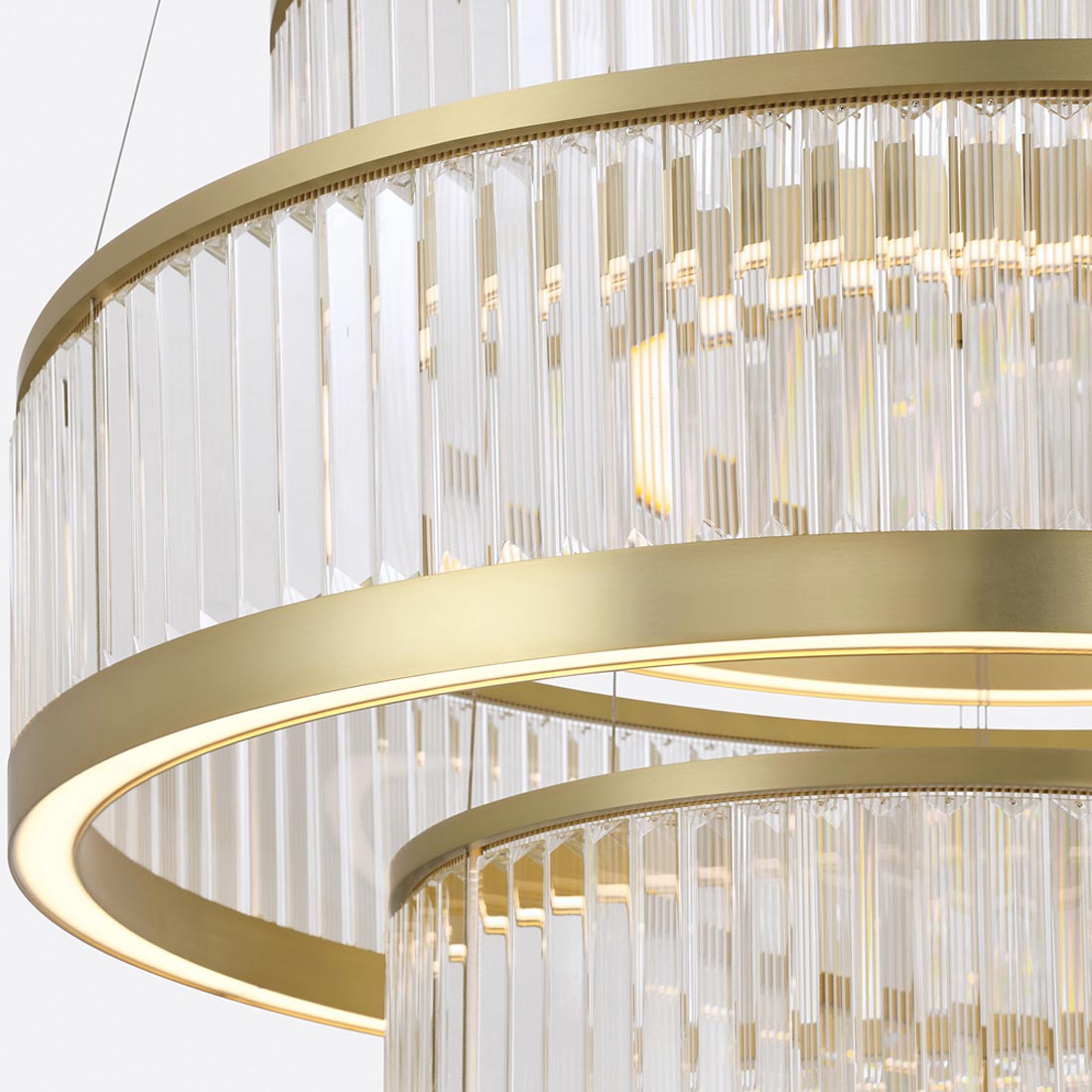 Empra LED Ring Chandelier in Detail.