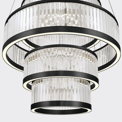 Empra LED Ring Chandelier in Detail.
