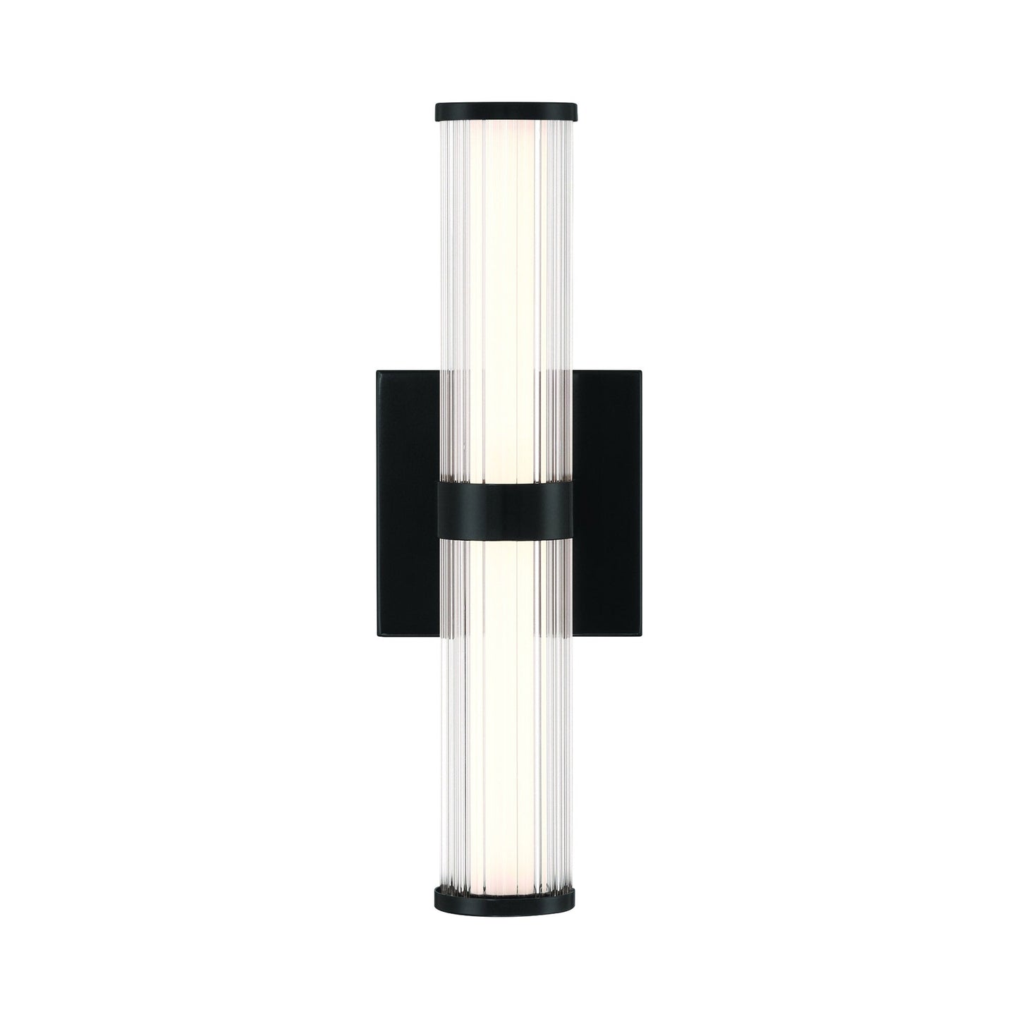 Fayton Outdoor LED Wall Light Matte Black (14-Inch).
