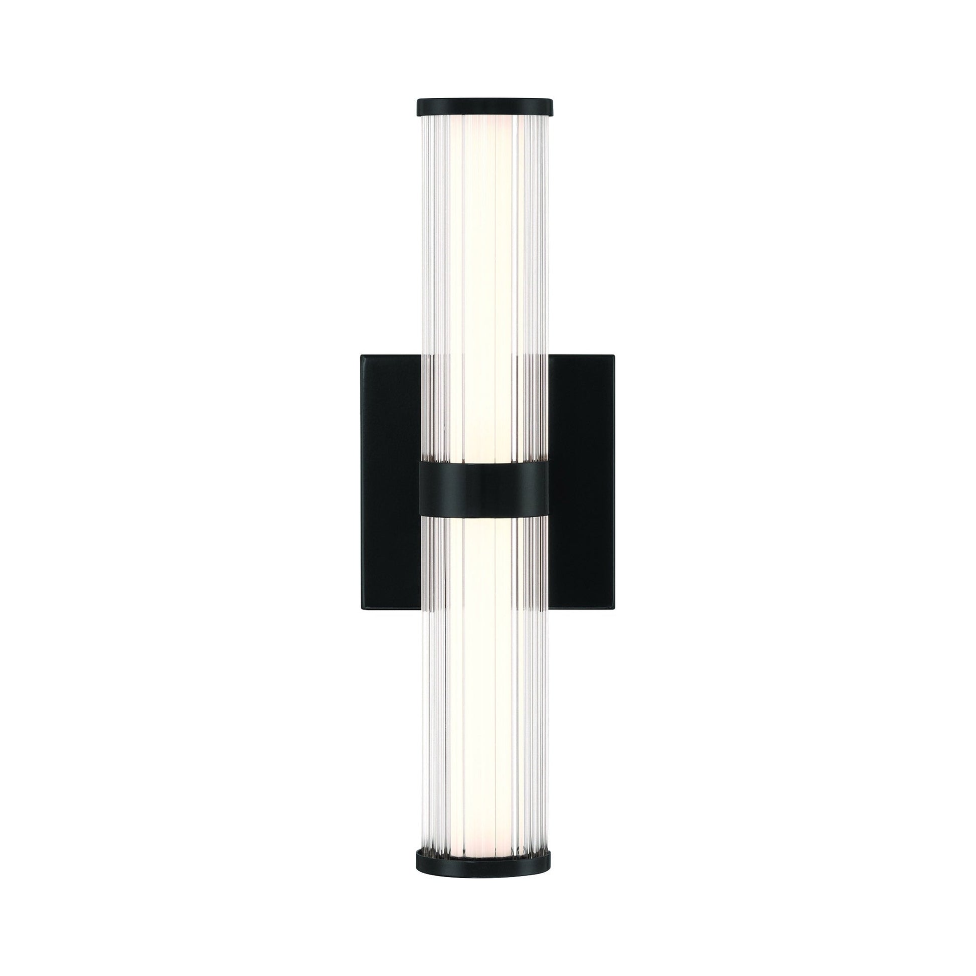 Fayton Outdoor LED Wall Light Matte Black (14-Inch).