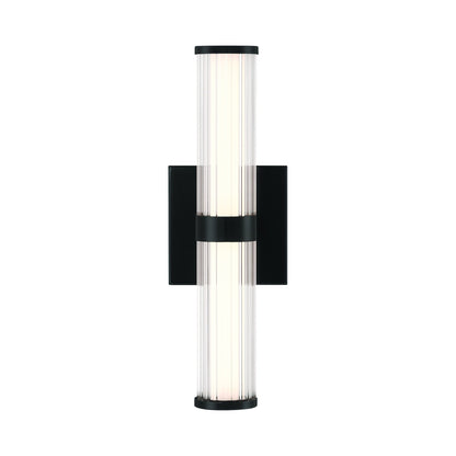 Fayton Outdoor LED Wall Light Matte Black (14-Inch).