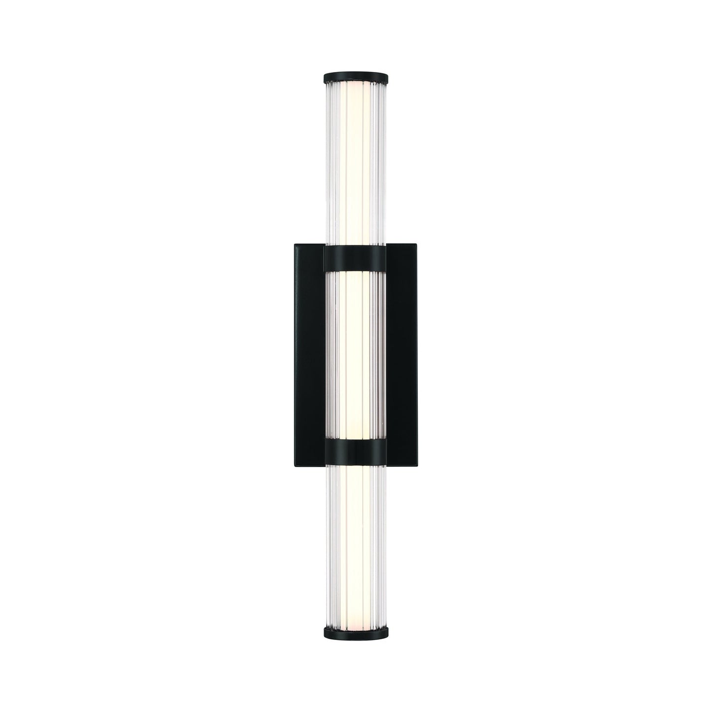 Fayton Outdoor LED Wall Light Matte Black (21.25-Inch).