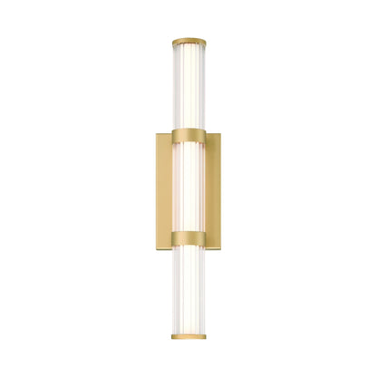 Fayton Outdoor LED Wall Light in Matte Gold (21.25-Inch).