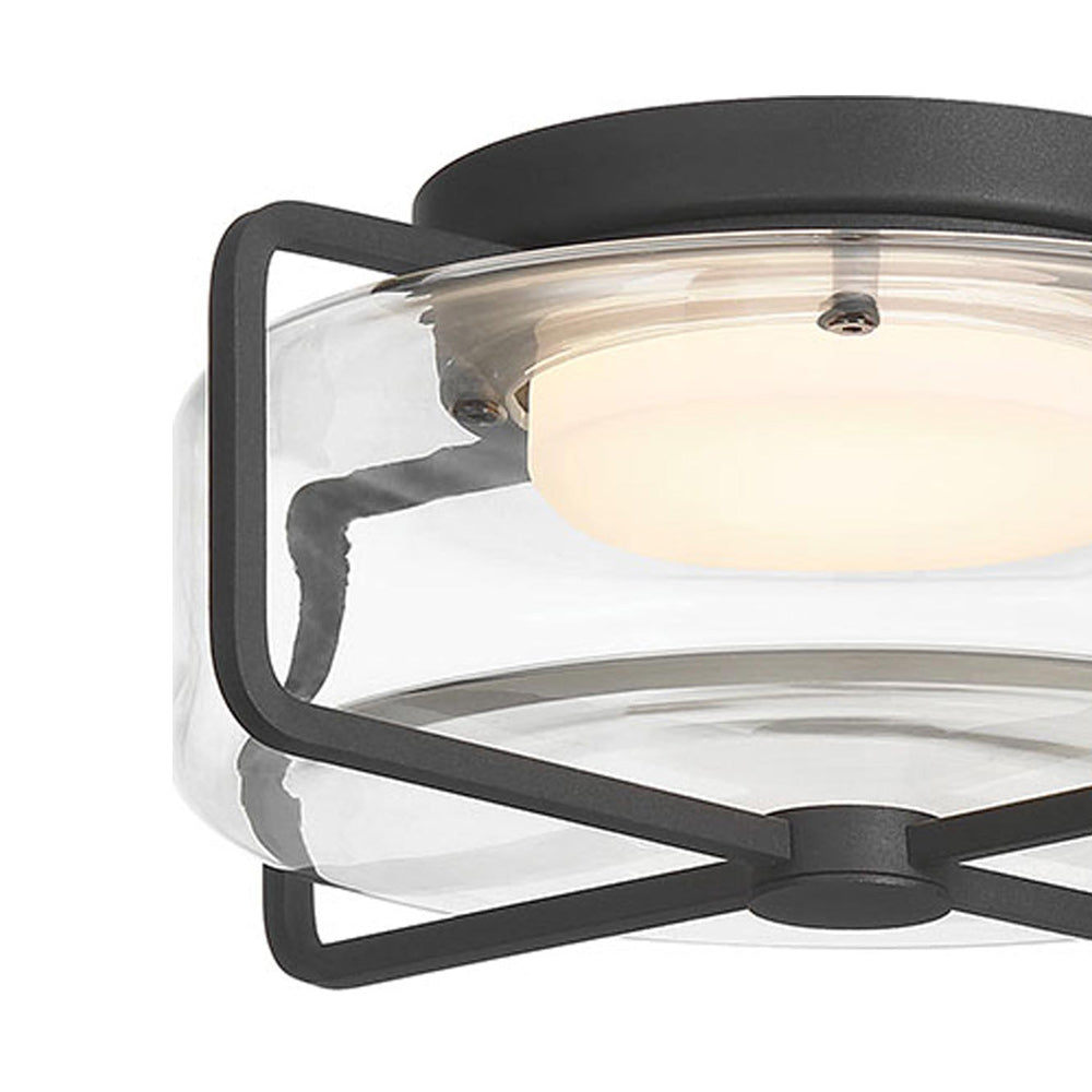 Florin Outdoor LED Flush Mount Ceiling Light in Detail.