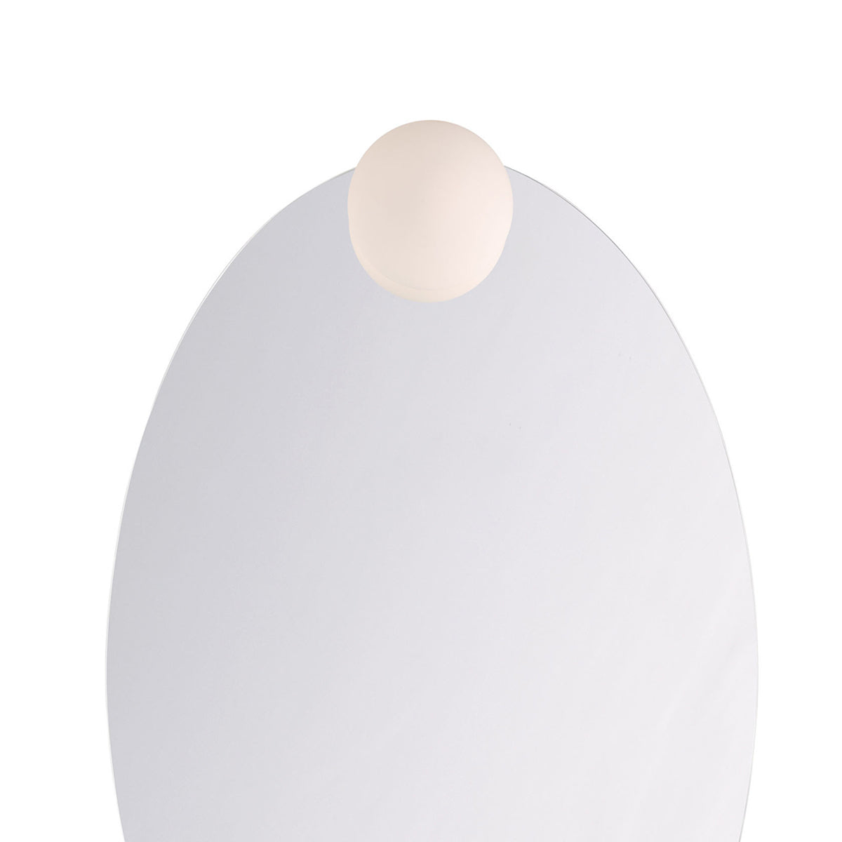 Gia Oval LED Wall Mirror in Detail.