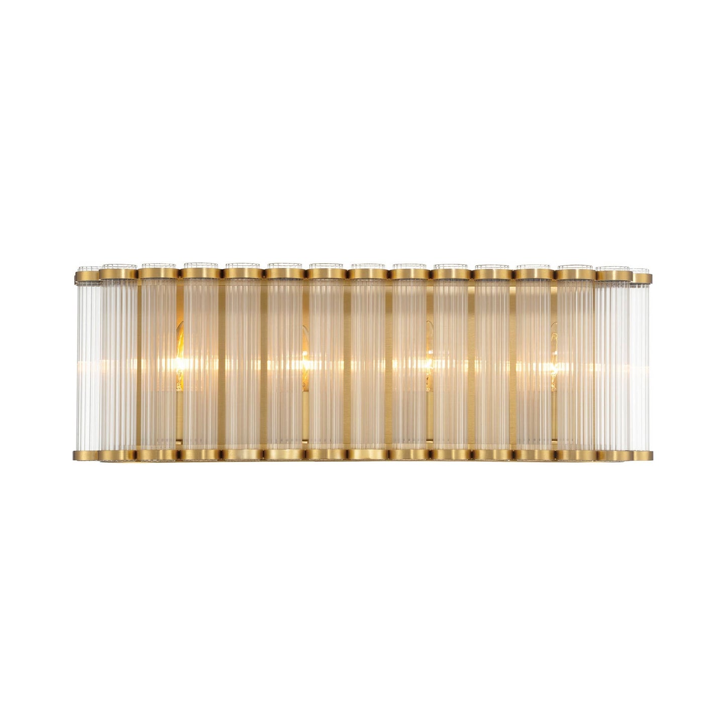 Glasbury Bath Vanity Light in Gold (4-Light).