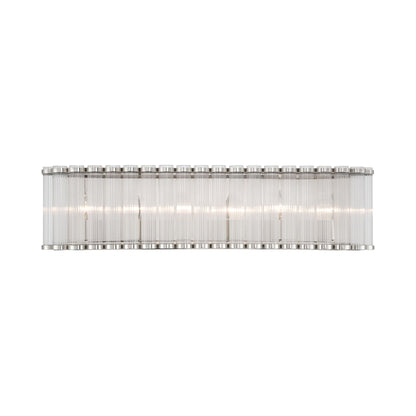 Glasbury Bath Vanity Light in Polished Nickel (6-Light).
