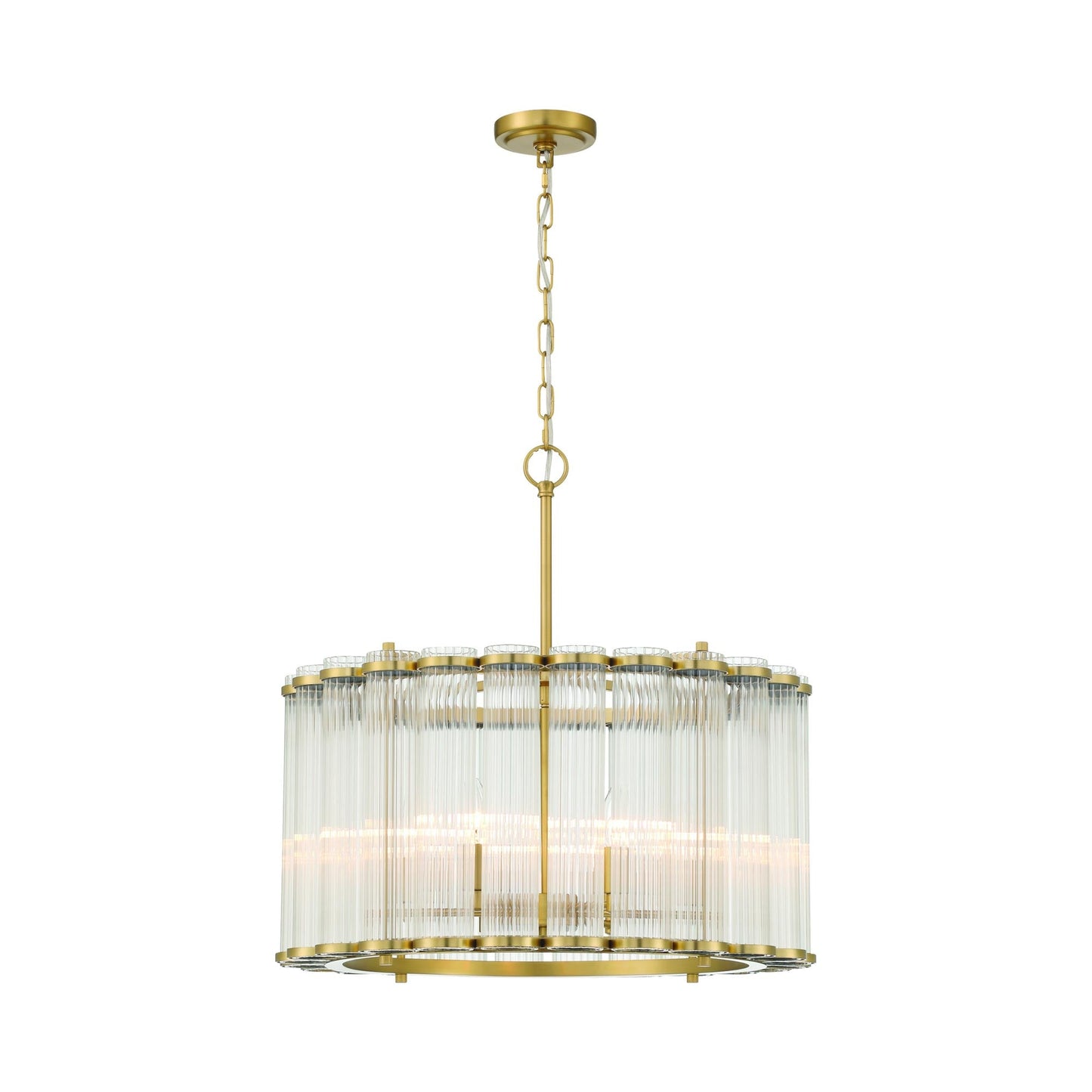Glasbury Chandelier in Gold (6-Inch).