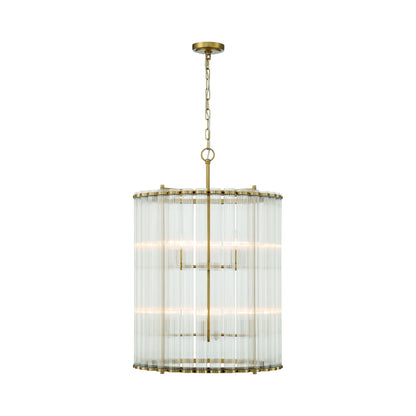 Glasbury Chandelier in Gold (8-Inch).