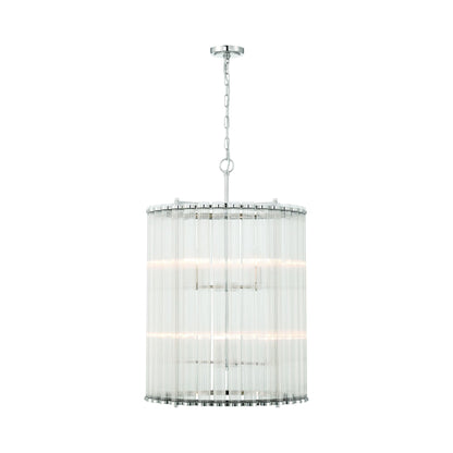 Glasbury Chandelier in Polished Nickel (8-Light).