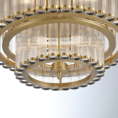 Glasbury Flush Mount Ceiling Light in Detail.