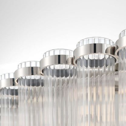Glasbury Flush Mount Ceiling Light in Detail.