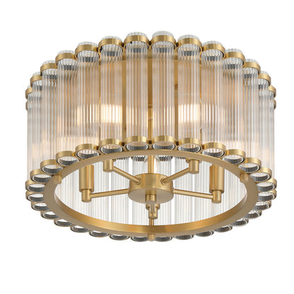 Glasbury Flush Mount Ceiling Light in Detail.