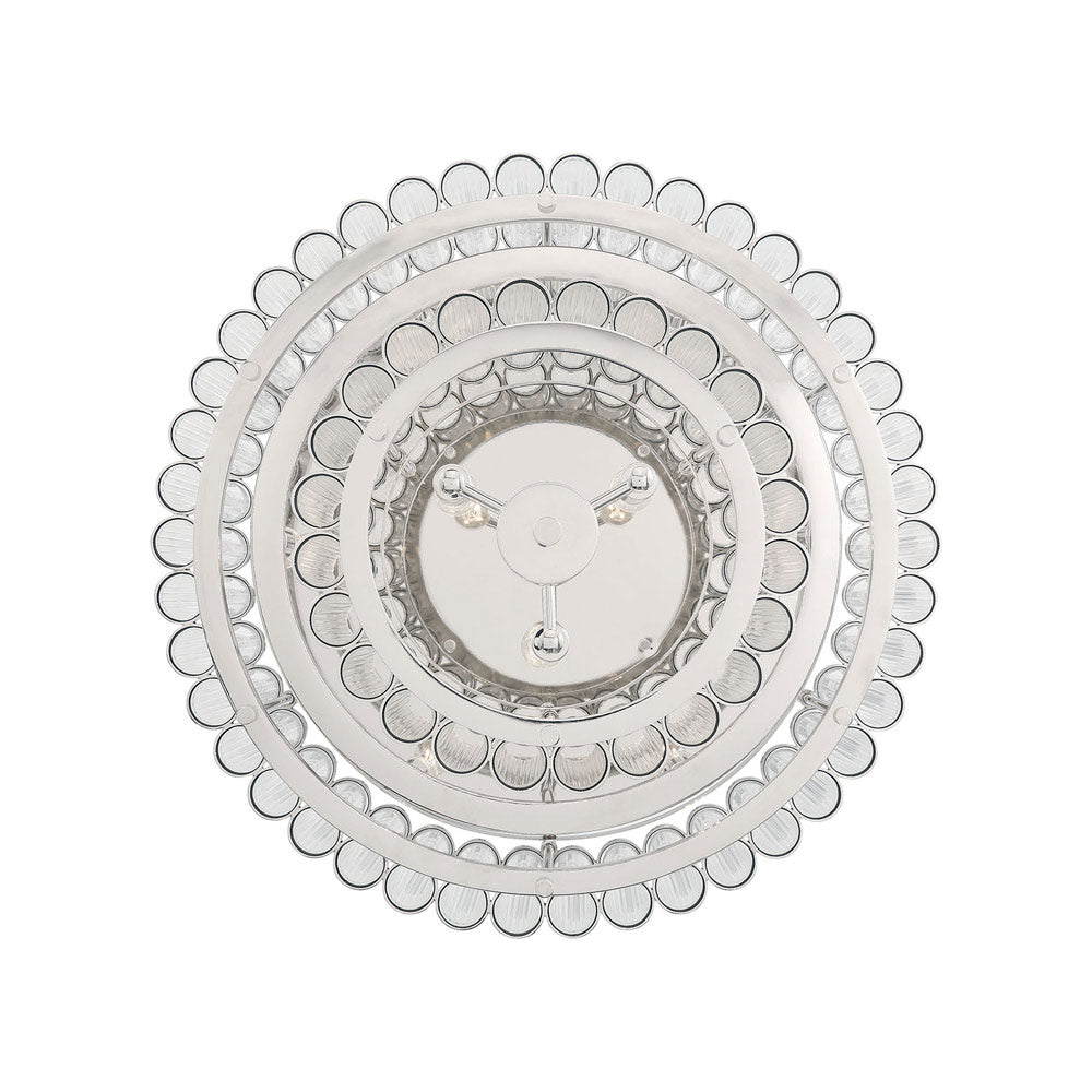 Glasbury Flush Mount Ceiling Light in Detail.