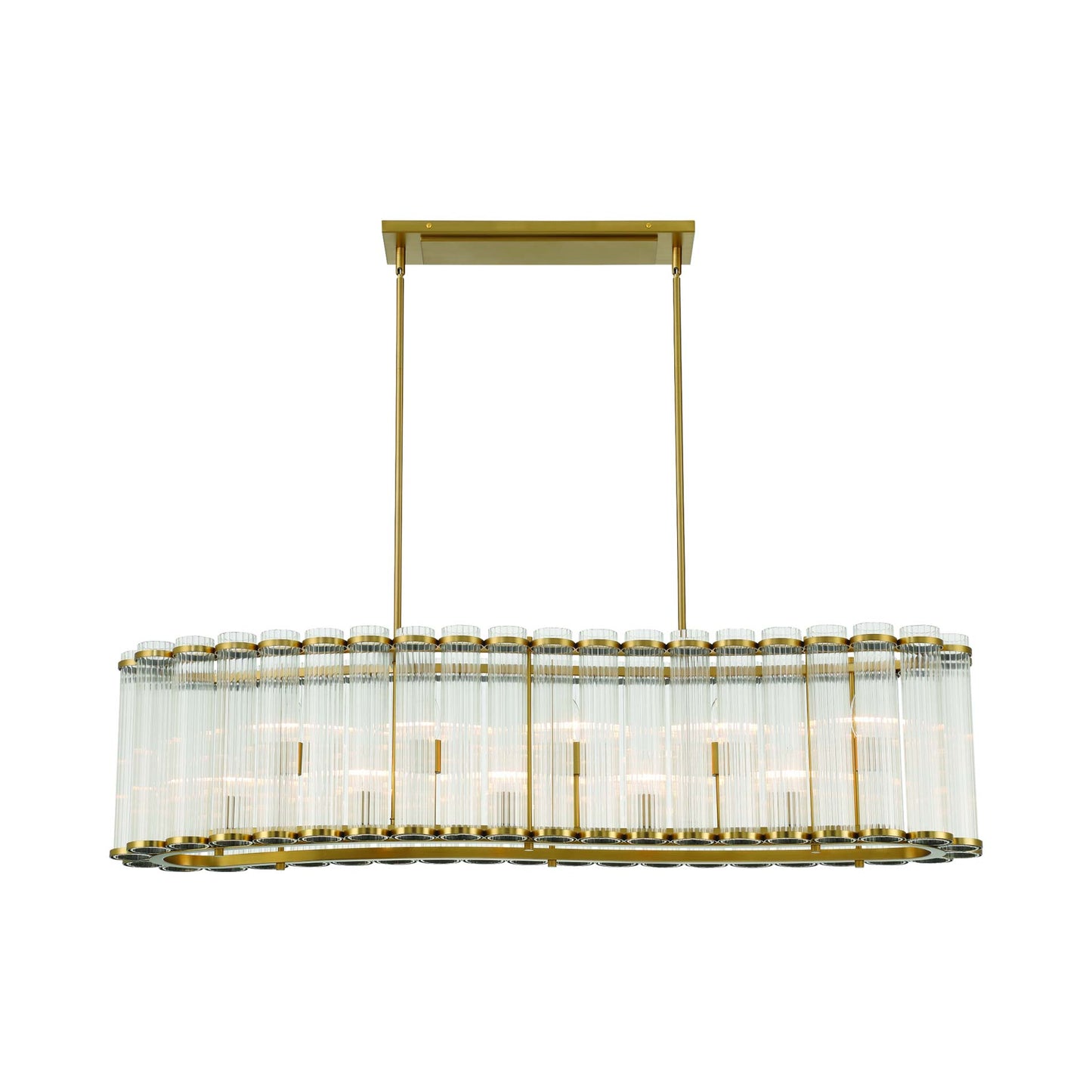 Glasbury Linear Chandelier in Detail.