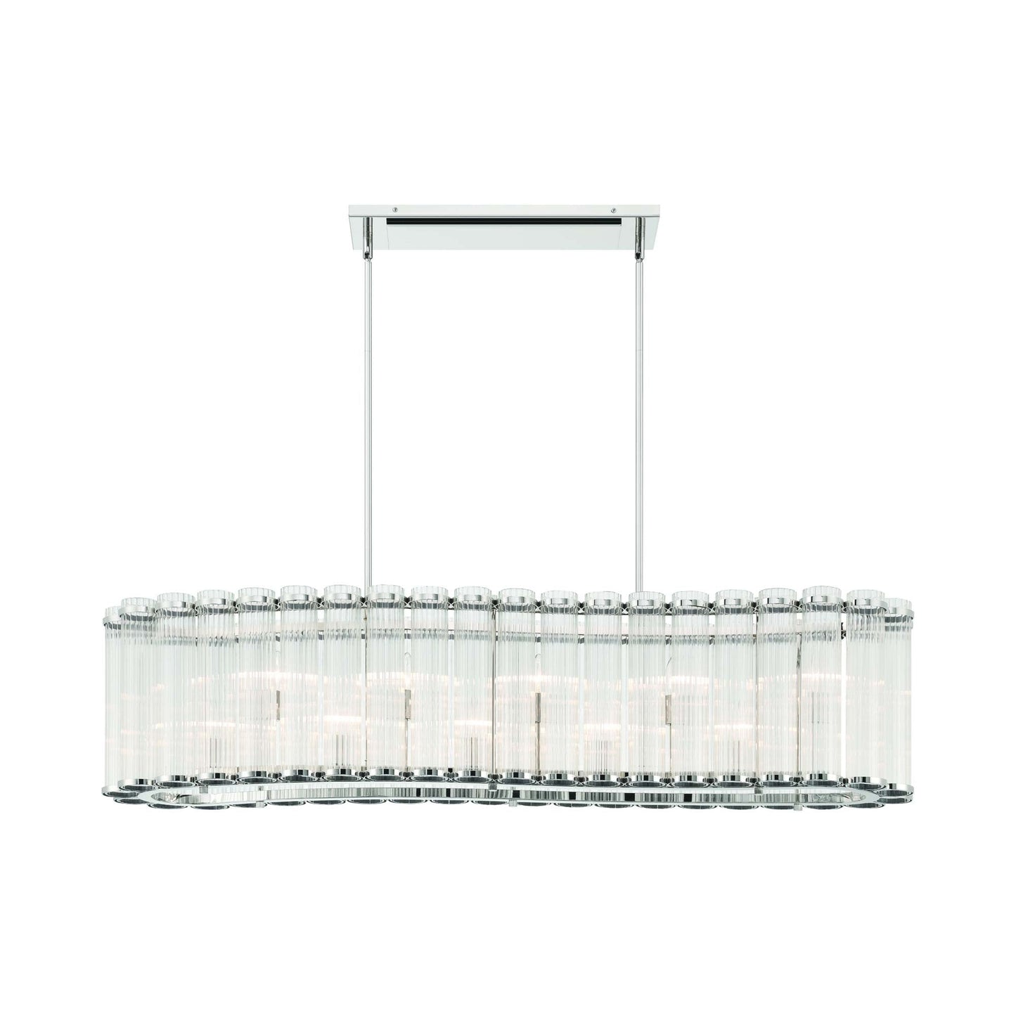 Glasbury Linear Chandelier in Detail.