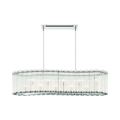 Glasbury Linear Chandelier in Detail.