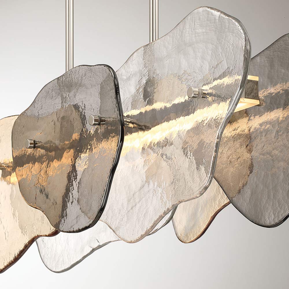 Grotto Linear LED Chandelier in Detail.