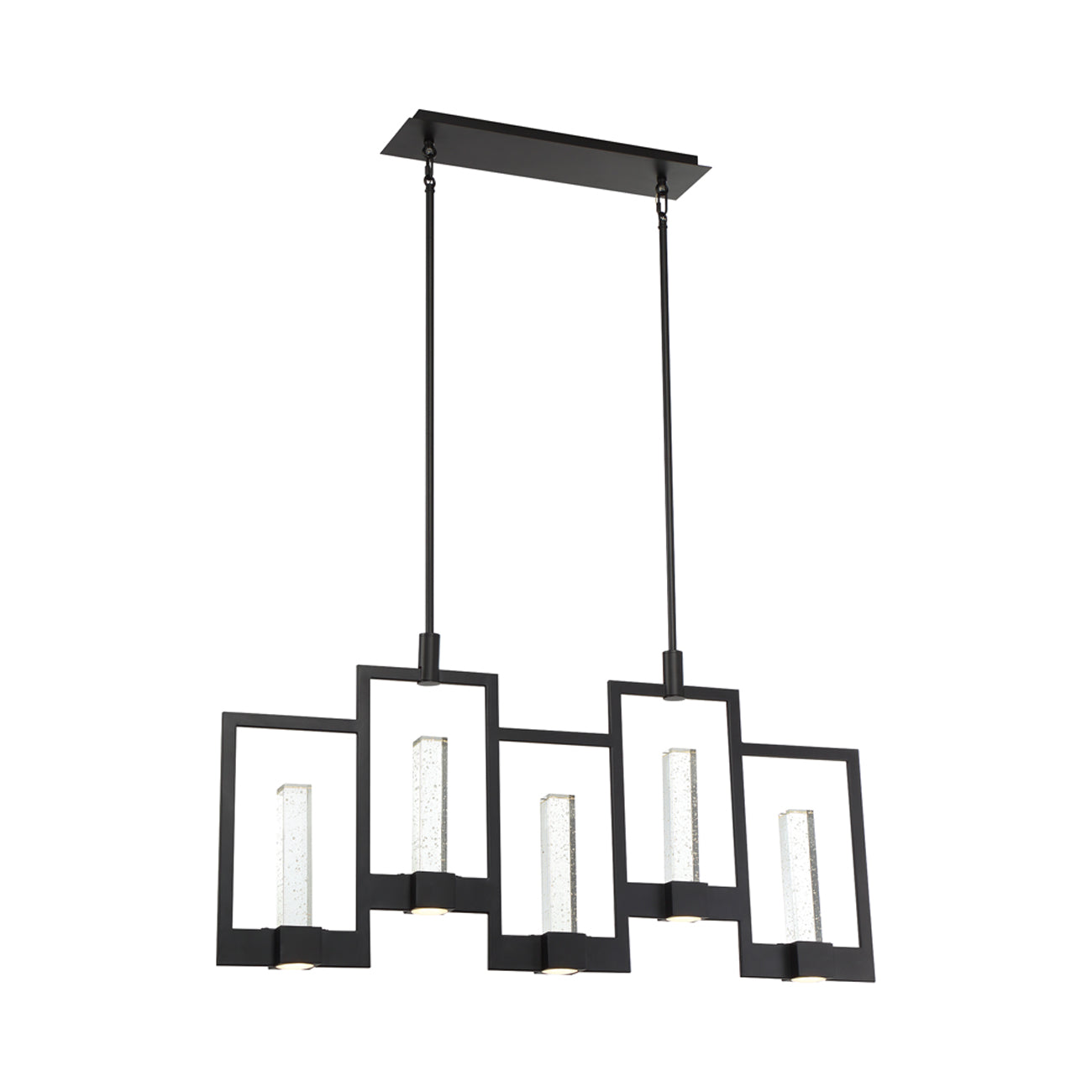 Hanson LED Linear Chandelier in Detail.