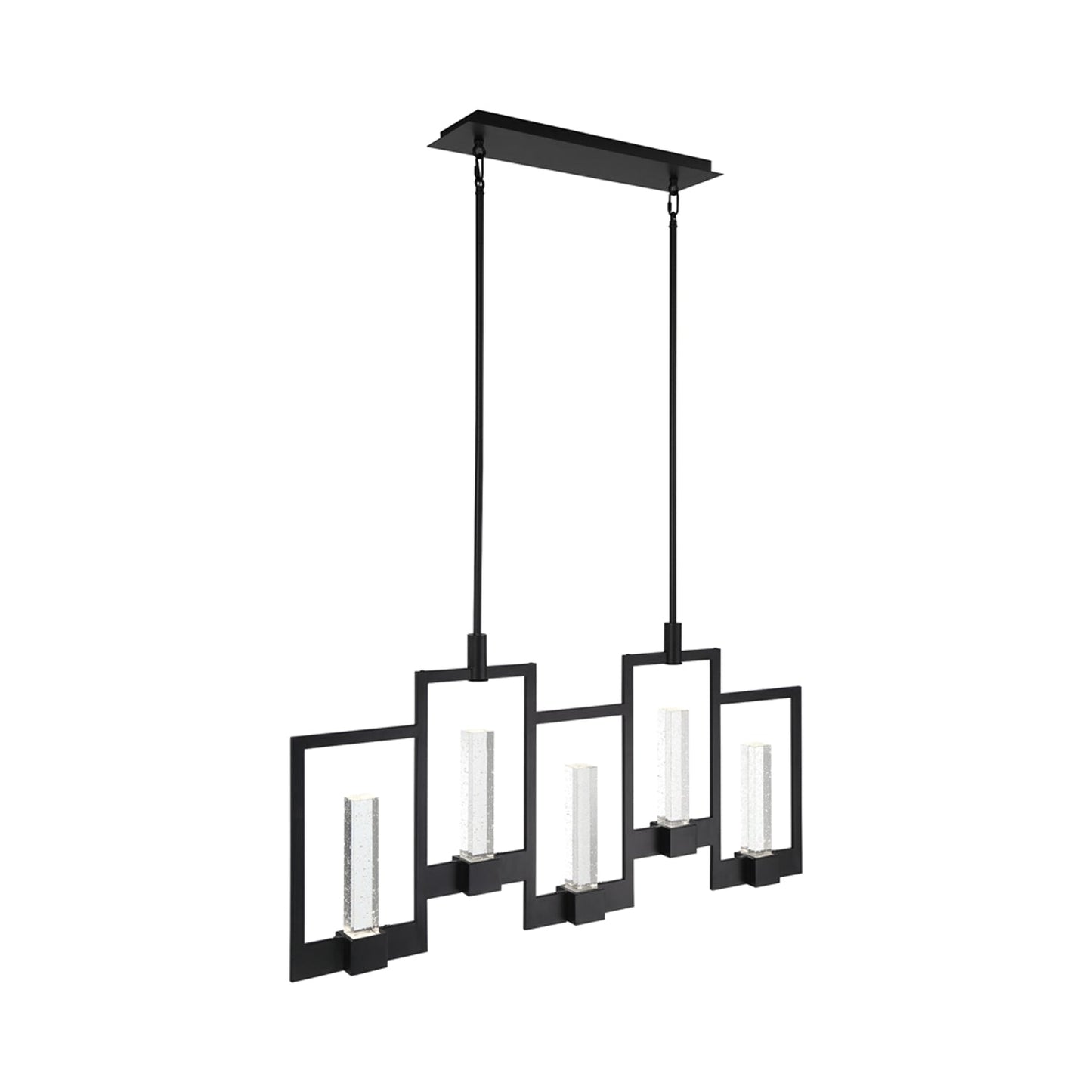Hanson LED Linear Chandelier in Detail.