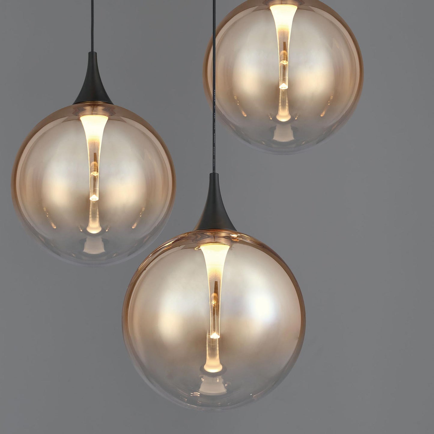 Iissa Round LED Chandelier in Detail.
