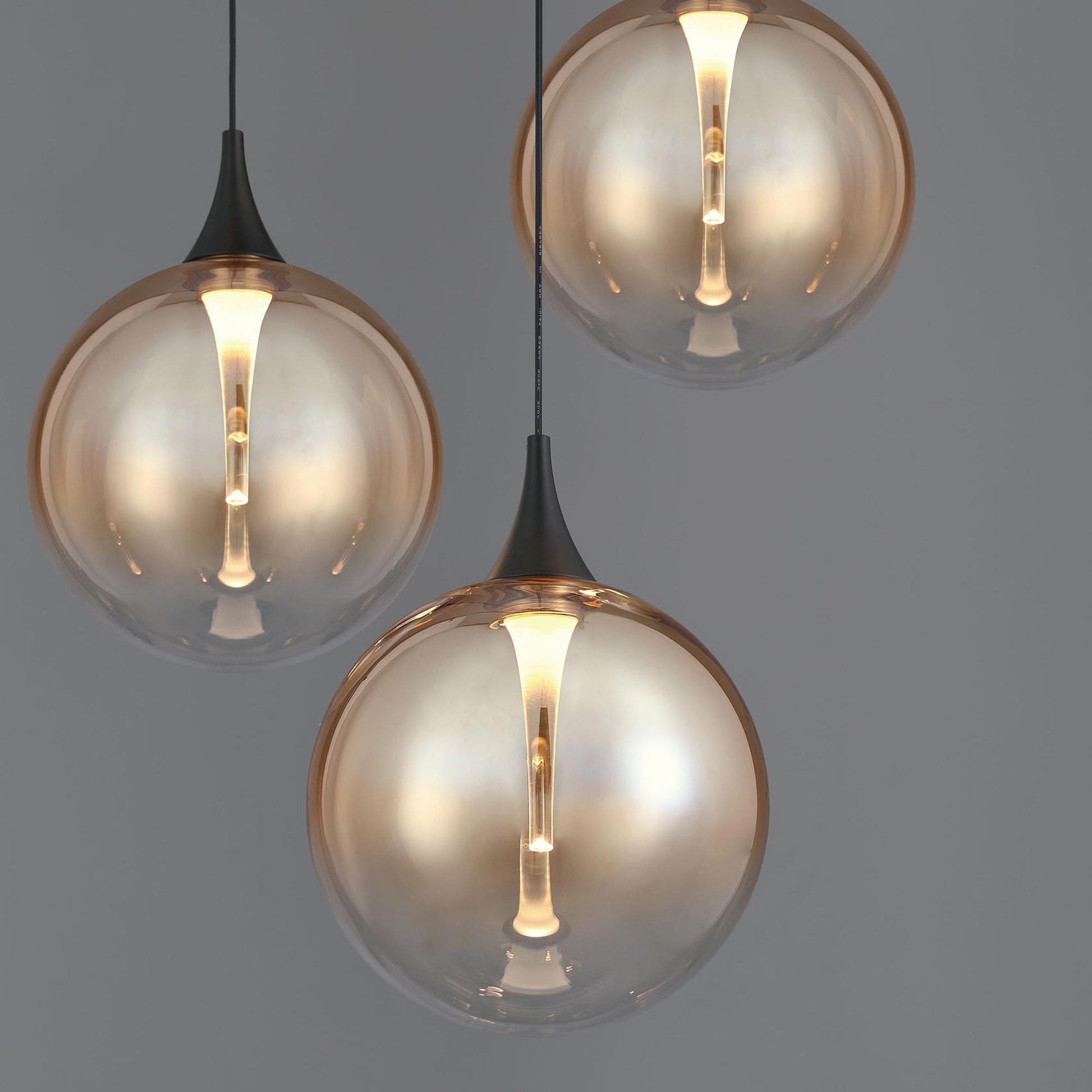 Iissa Round LED Chandelier in Detail.