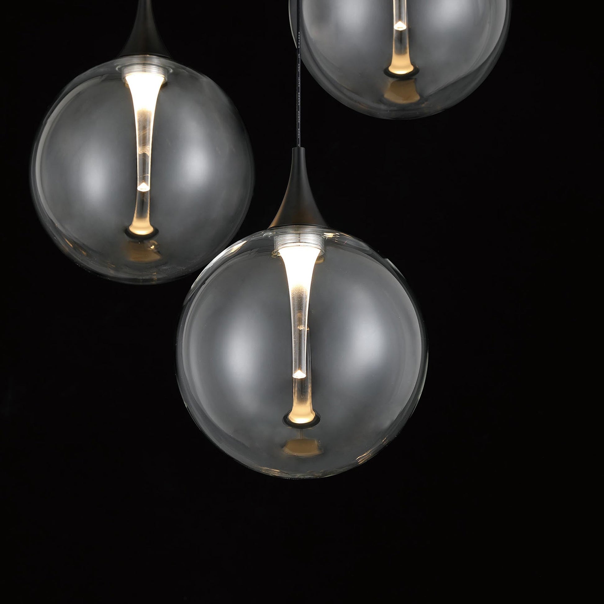 Iissa Round LED Chandelier in Detail.