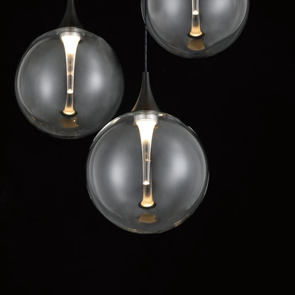 Iissa Round LED Chandelier in Detail.