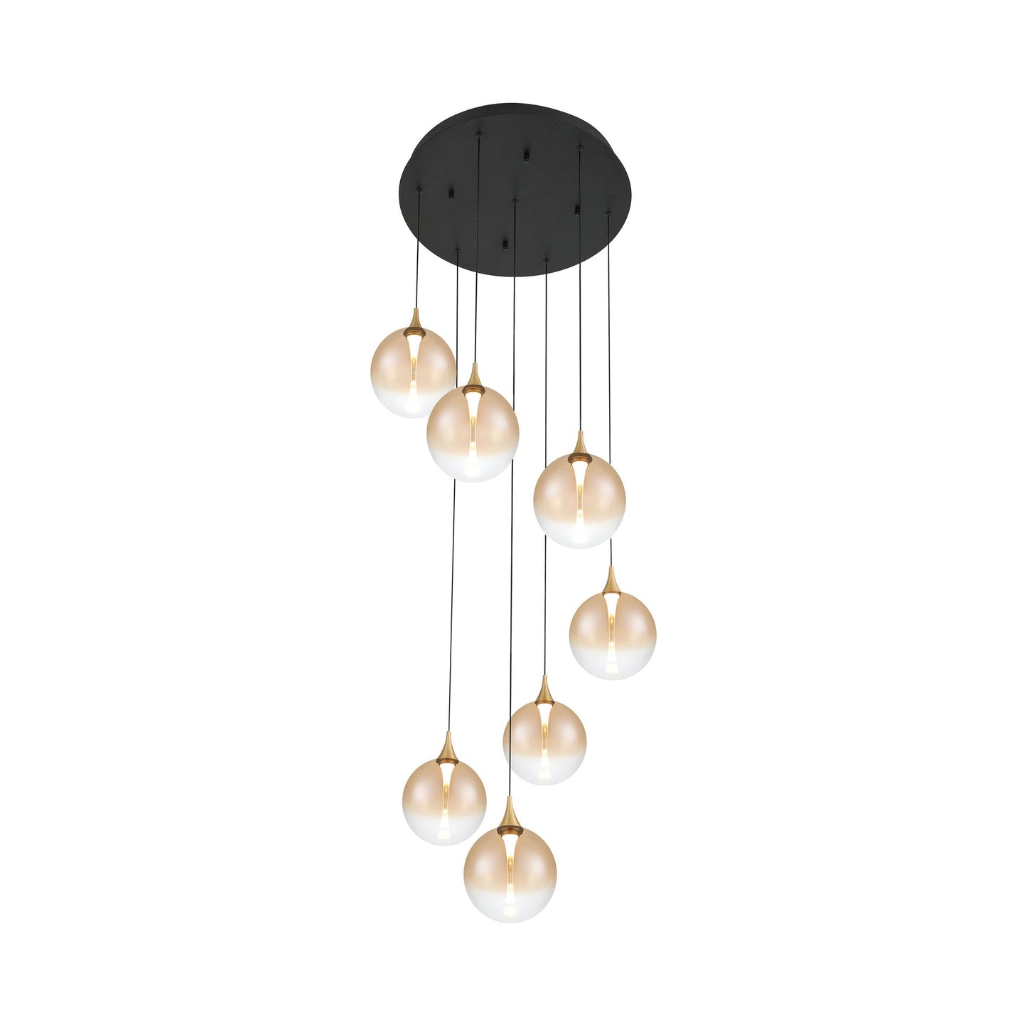 Iissa Round LED Chandelier in Detail.