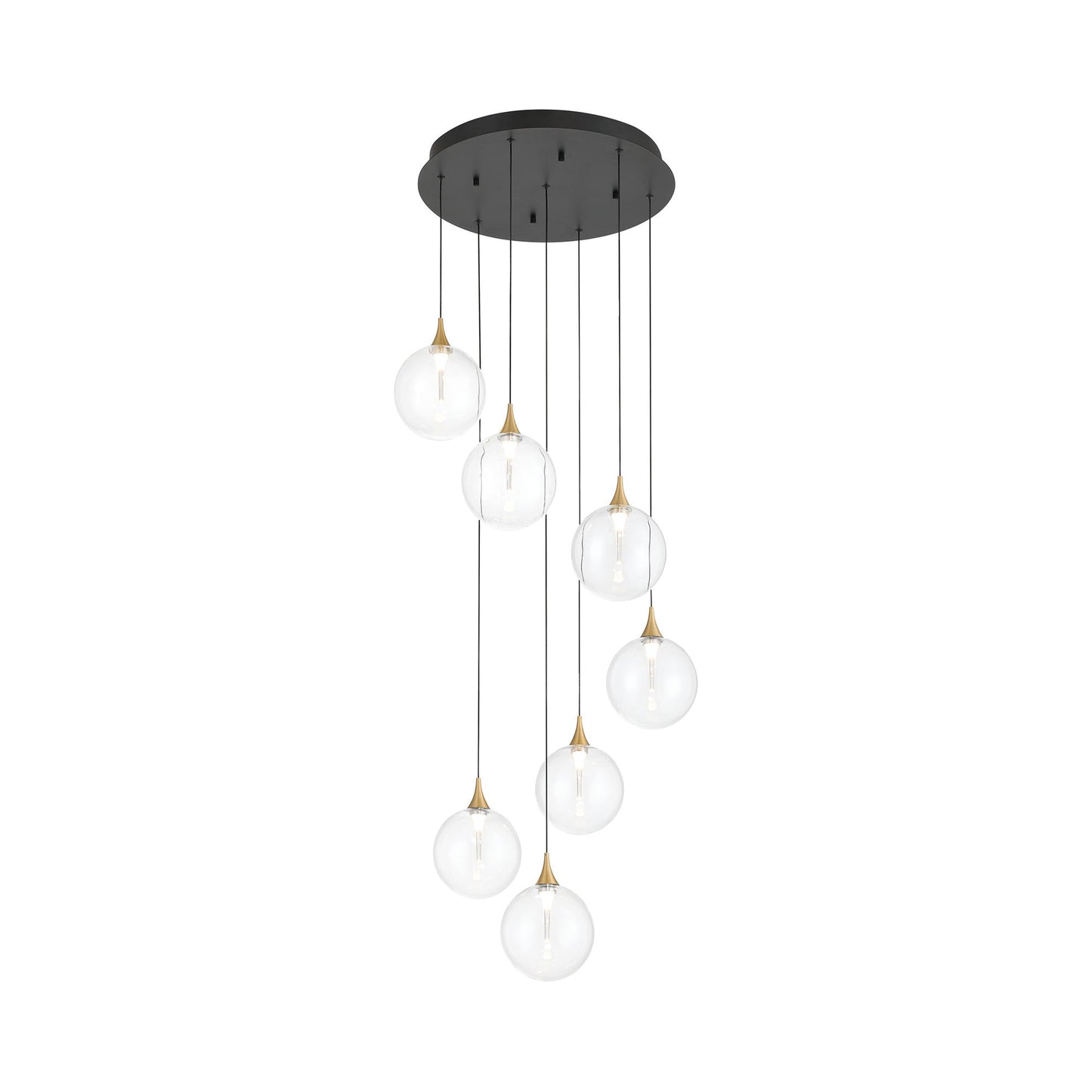 Iissa Round LED Chandelier in Detail.