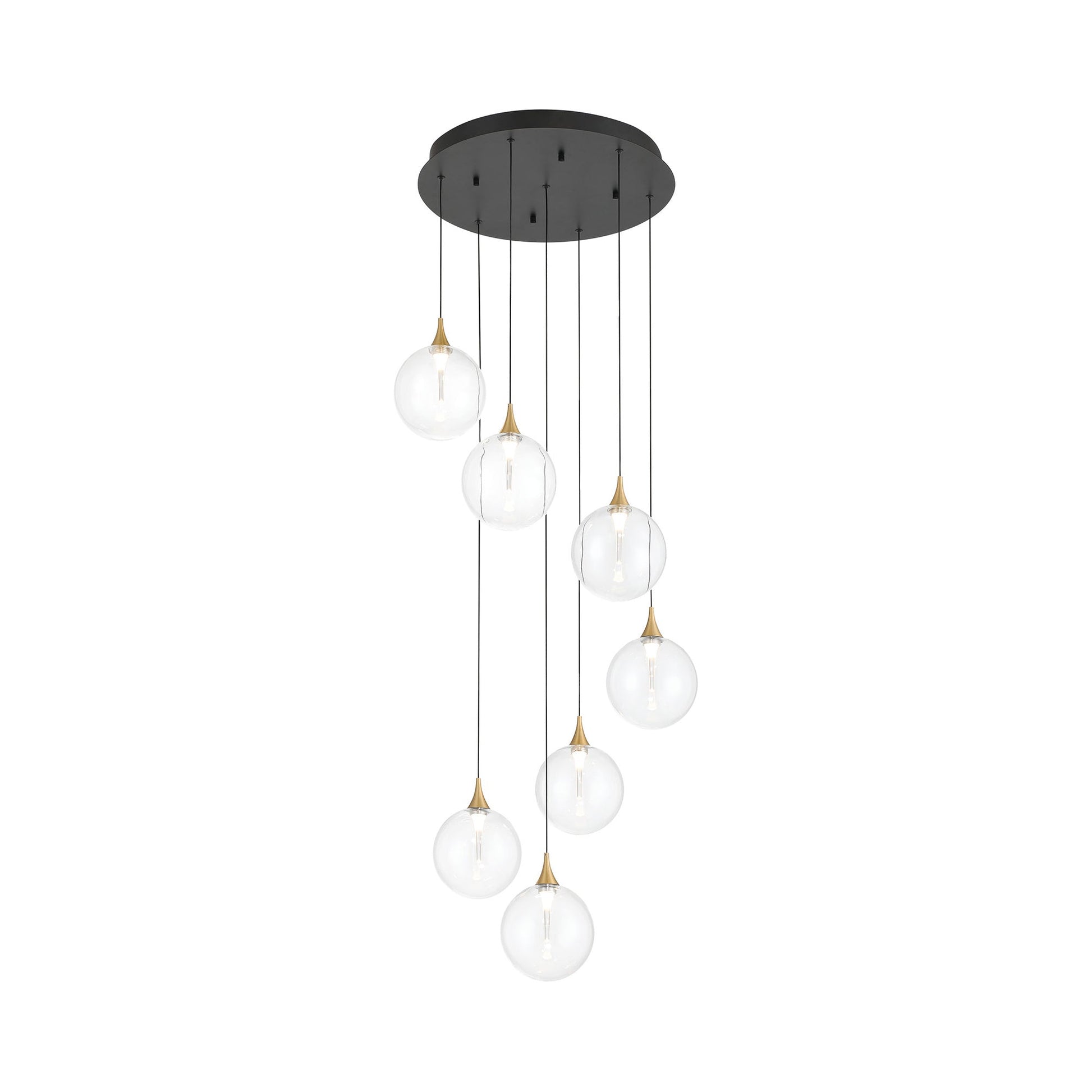Iissa Round LED Chandelier in Detail.