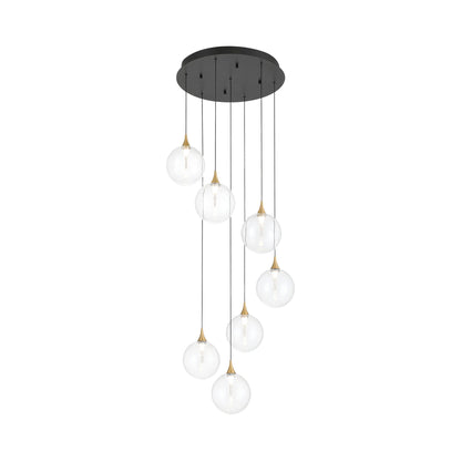Iissa Round LED Chandelier in Detail.