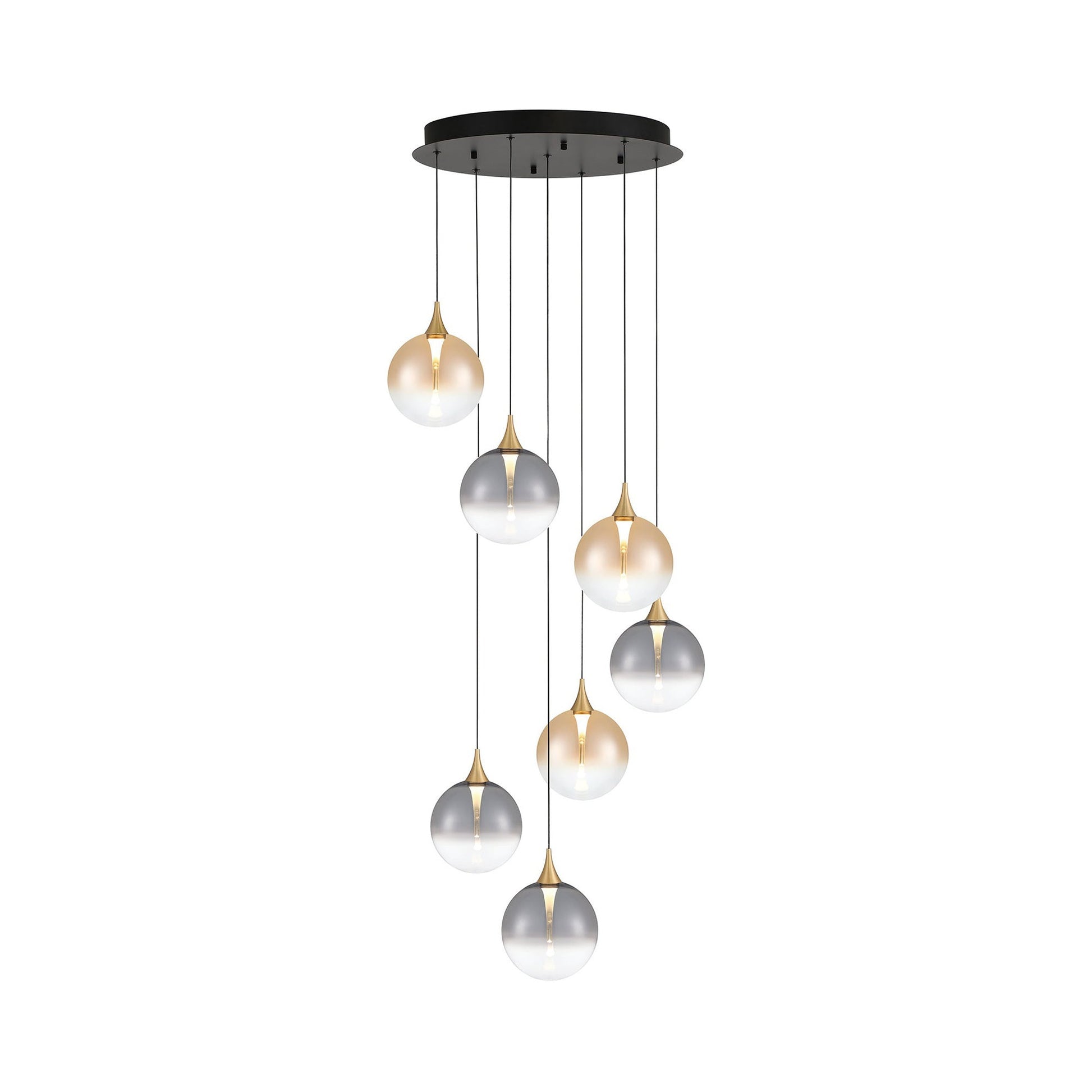 Iissa Round LED Chandelier in Detail.
