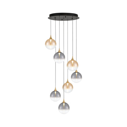 Iissa Round LED Chandelier in Detail.