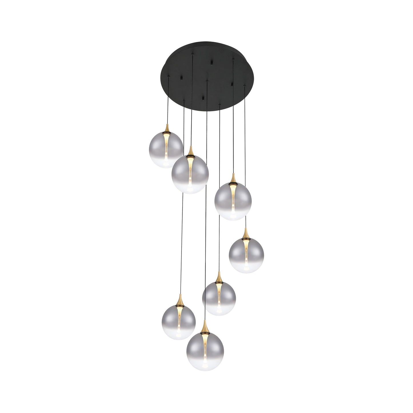 Iissa Round LED Chandelier in Detail.