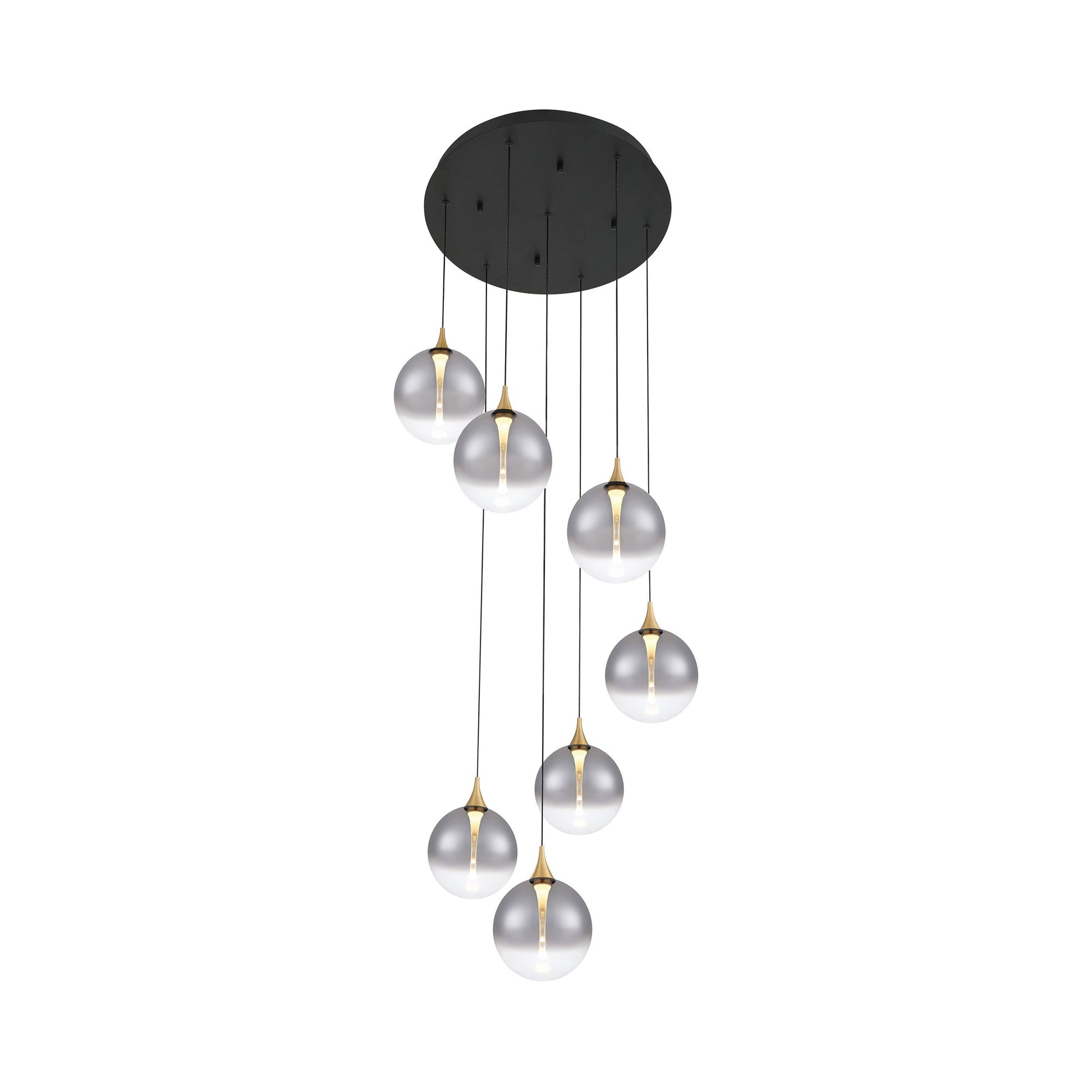 Iissa Round LED Chandelier in Detail.