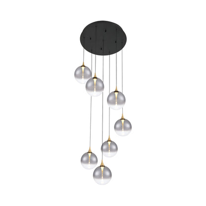 Iissa Round LED Chandelier in Detail.