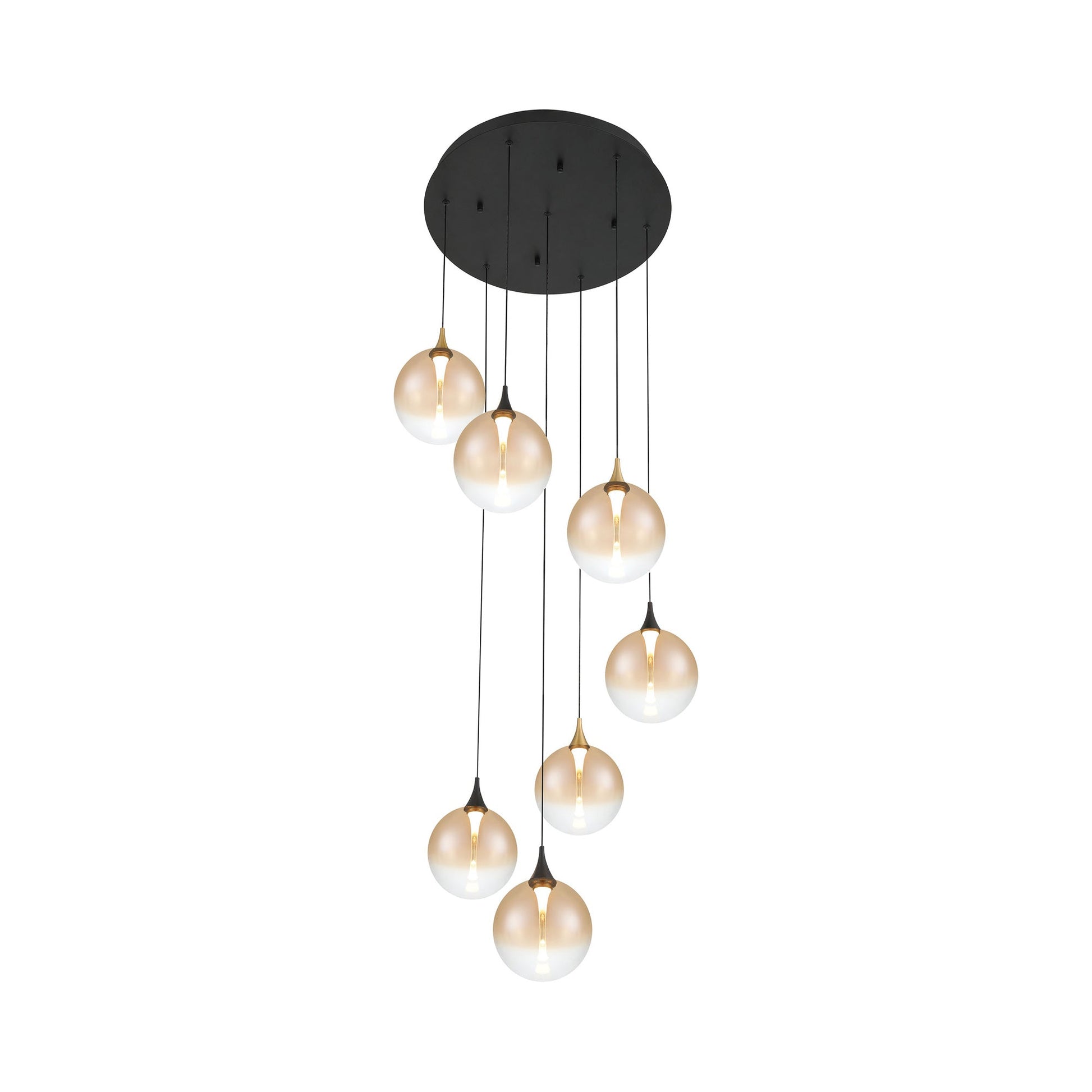Iissa Round LED Chandelier in Detail.