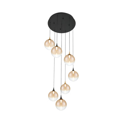 Iissa Round LED Chandelier in Detail.