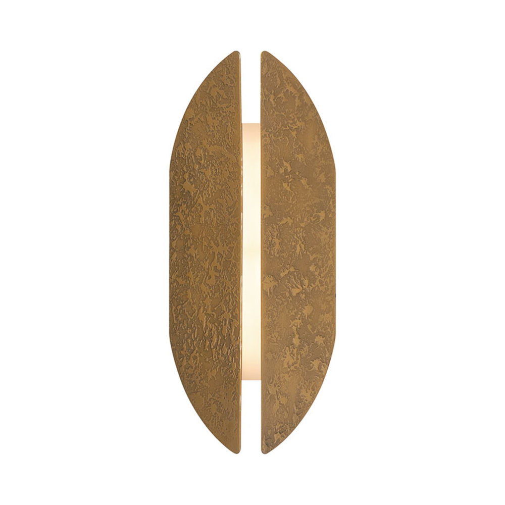 Inntra Outdoor LED Wall Light in Damascus Brass (14-Inch).