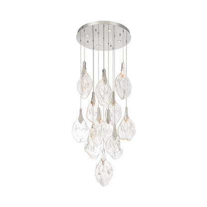 Jateo LED Chandelier in Polished Nickel (16-Light).
