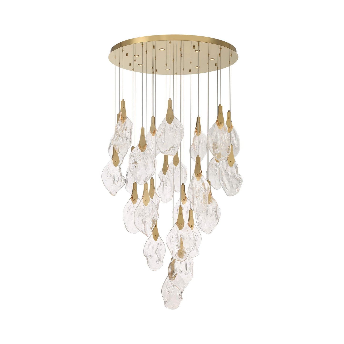 Jateo LED Chandelier in Gold (33-Light).
