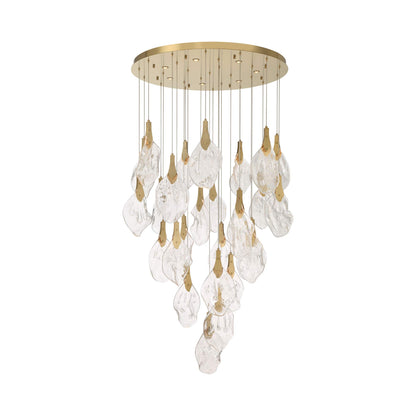 Jateo LED Chandelier in Gold (33-Light).