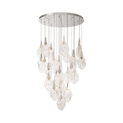 Jateo LED Chandelier in Polished Nickel (33-Light).