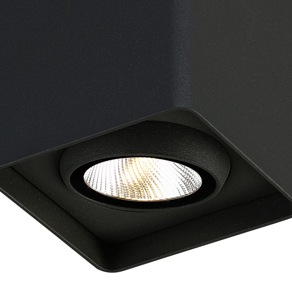 Kewb Outdoor LED Flush Mount Ceiling Light in Detail.