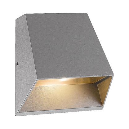 Kilo Outdoor LED Wall Light in Marine Grey.
